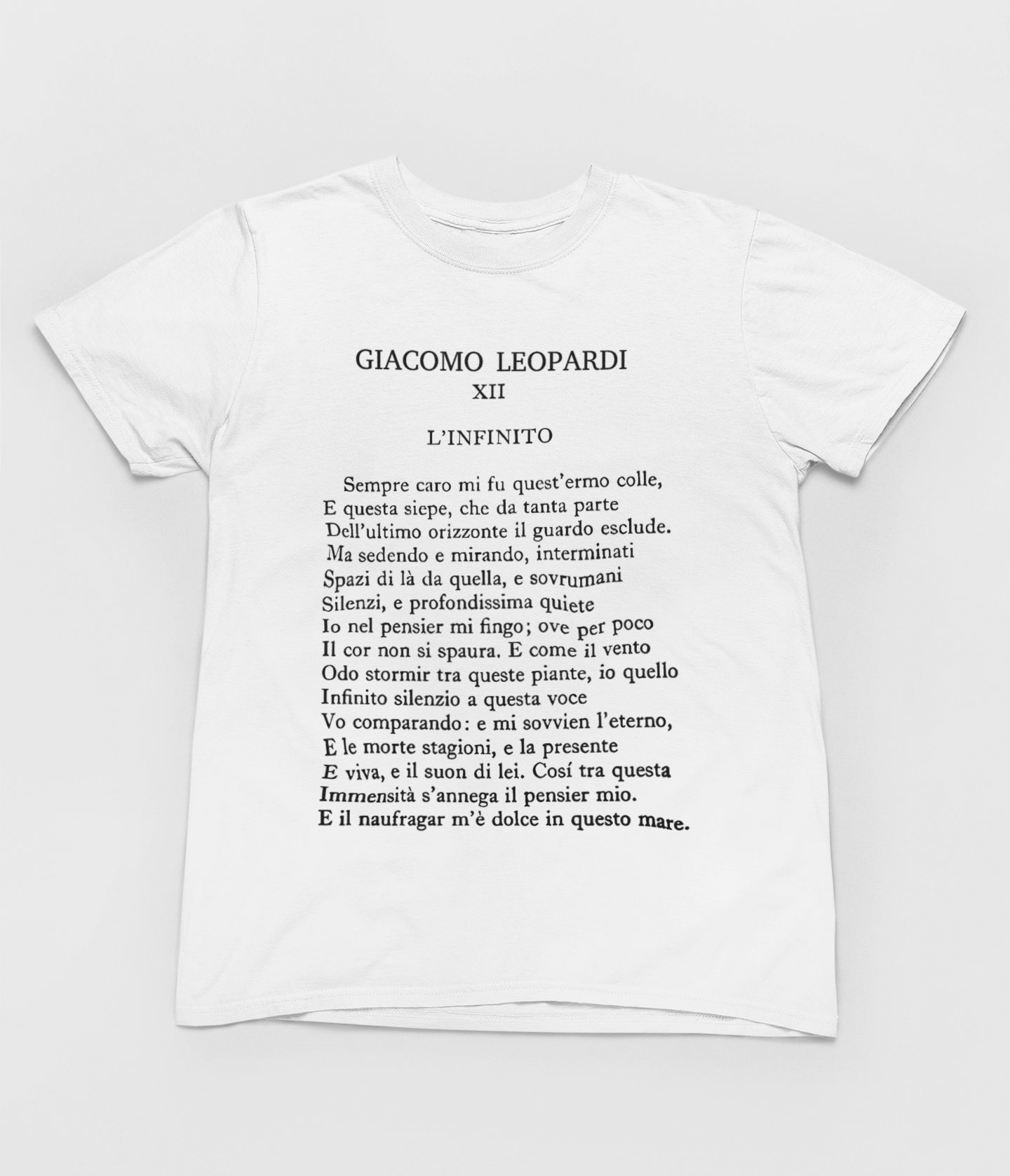 LEOPARDI L'INFINITO W