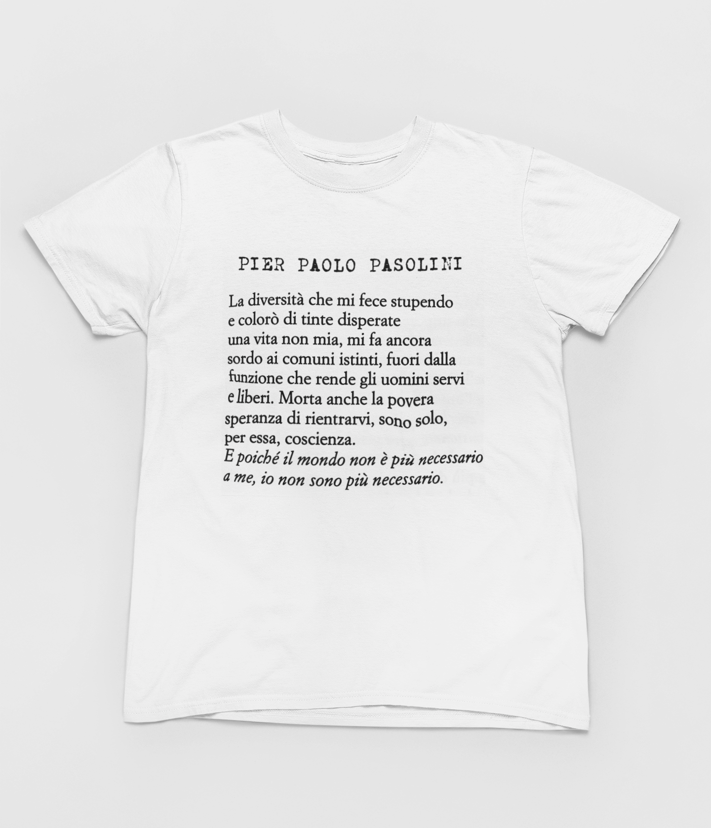 PASOLINI POEM W